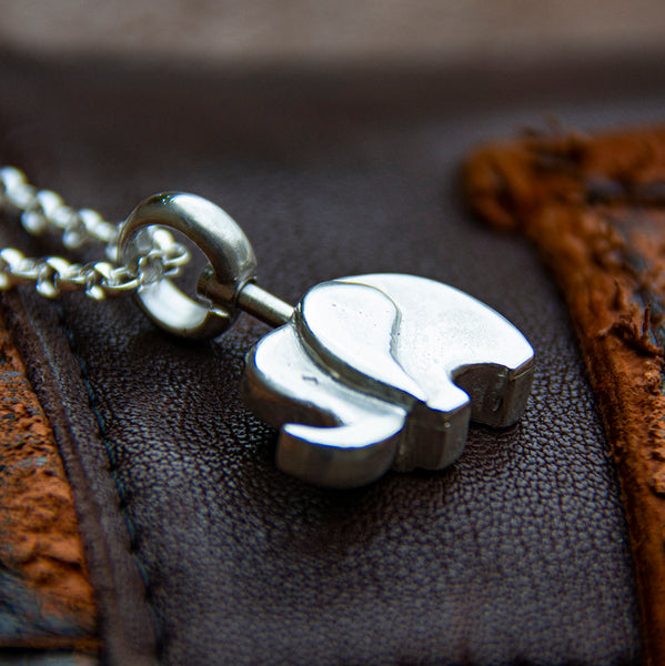 Handmade elephant pendant to bring luck