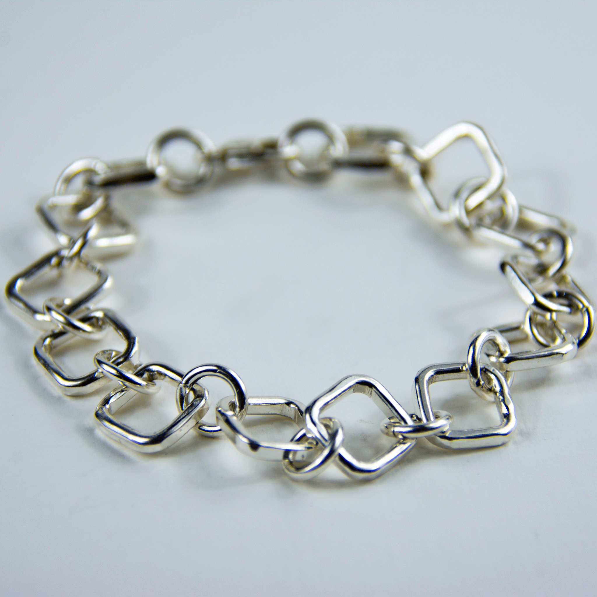 Sterling silver 2025 link bracelet